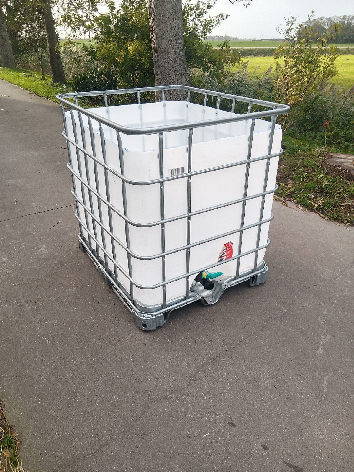 ibc 1000 liter bak kunststof vat oud ijzerbak palletbox, Ophalen, 100 cm of meer, 60 cm of meer, Bak of Kist