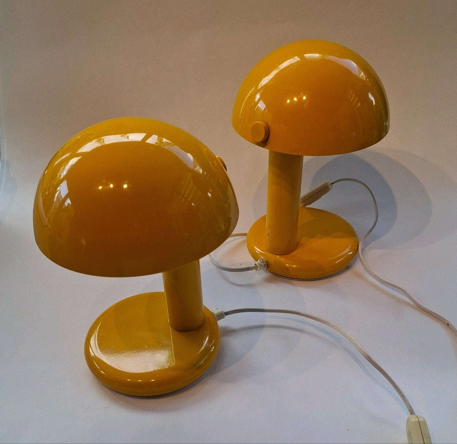 Set Italiaans Retro Space Age Tafellampen, Ophalen of Verzenden