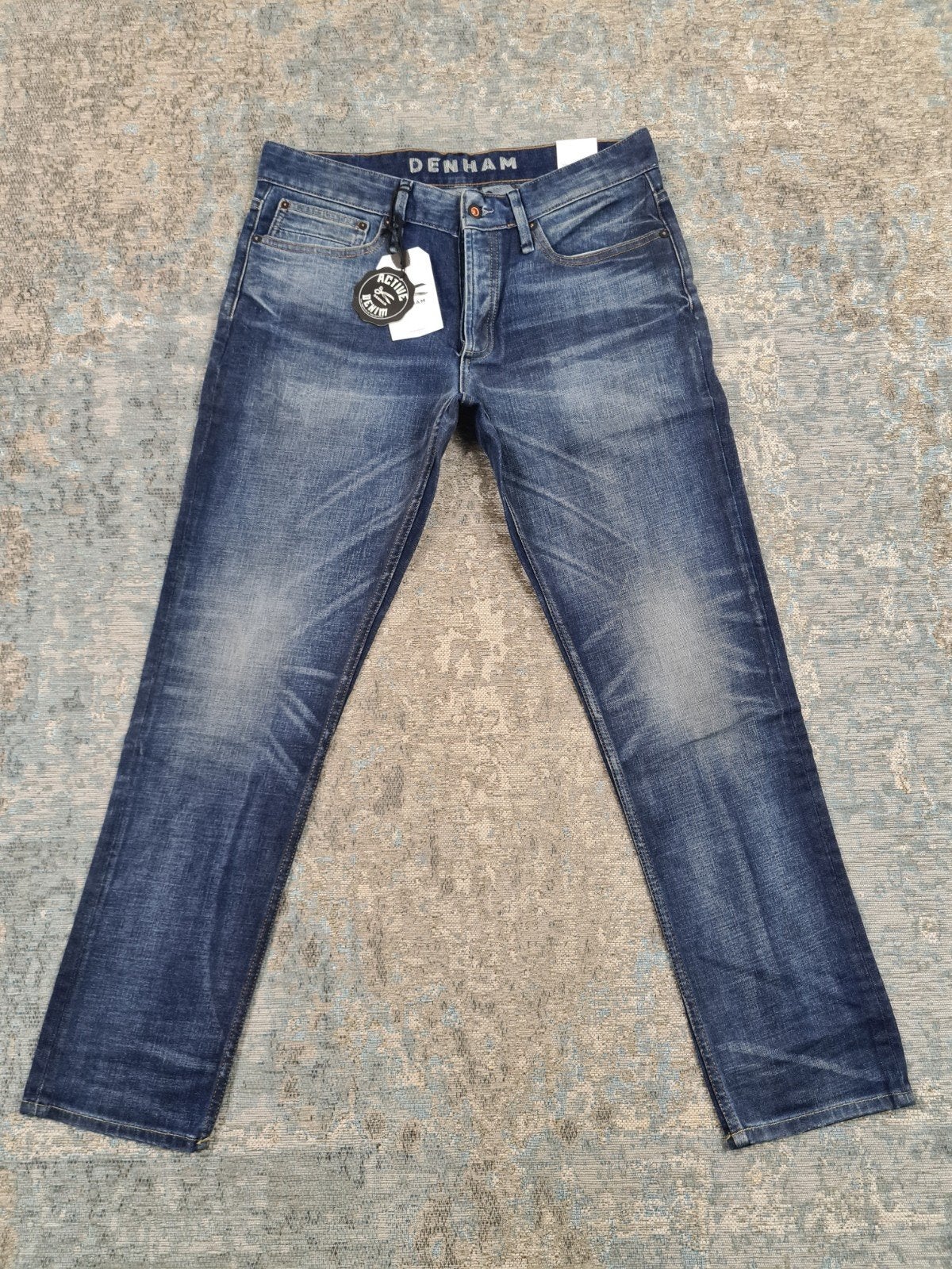 DENHAM RAZOR W33 L30 NIEUW Slim STRETCH Bronno3330 Blauw, https://www.denham.com/contact/, DENHAM B.V., Blauw, Nieuw