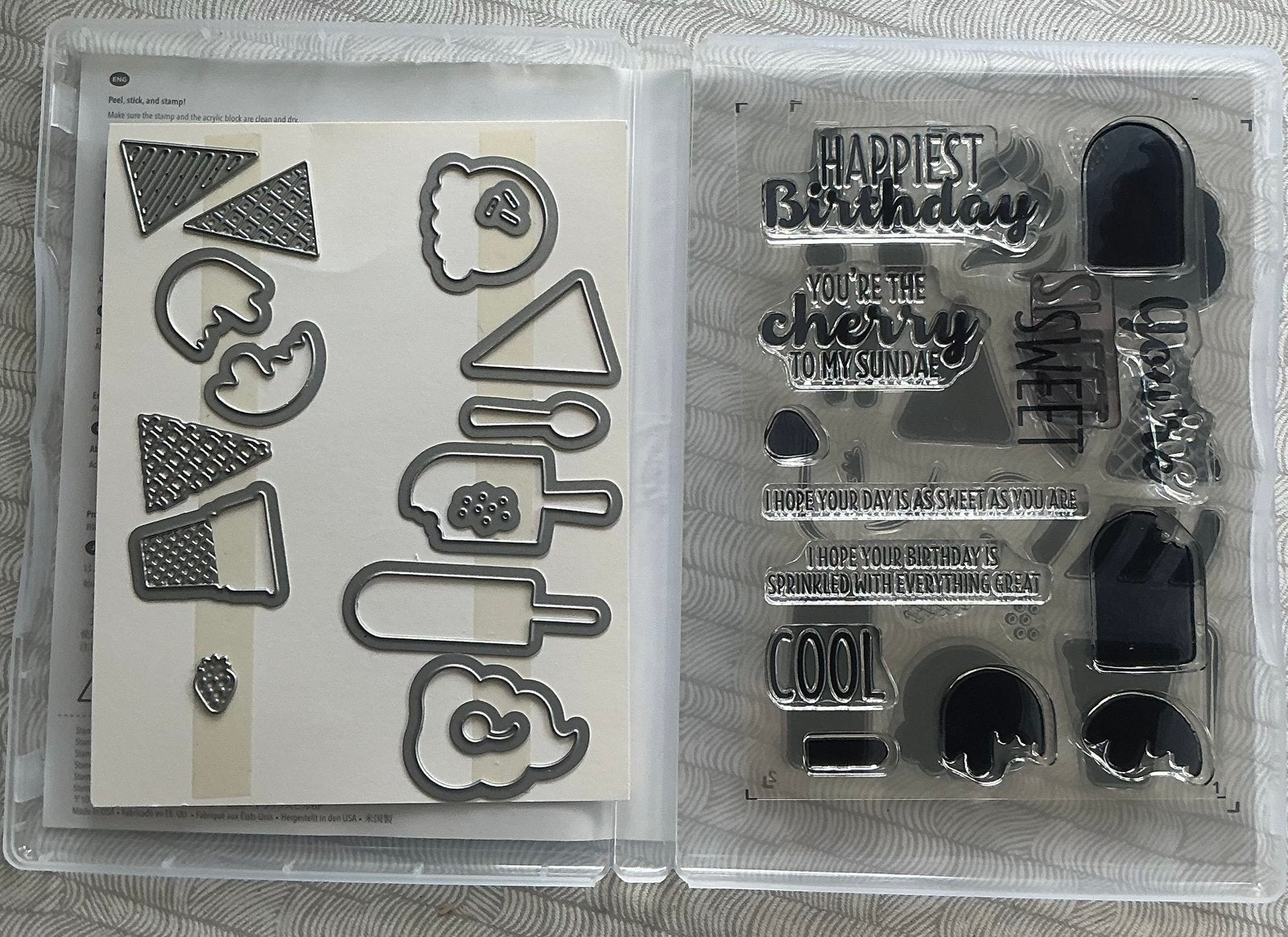 Stempels en Snijmallen nw stampin up cool treats, Hobby en Vrije tijd, Ophalen of Verzenden, Zo goed als nieuw, Clearstamp
