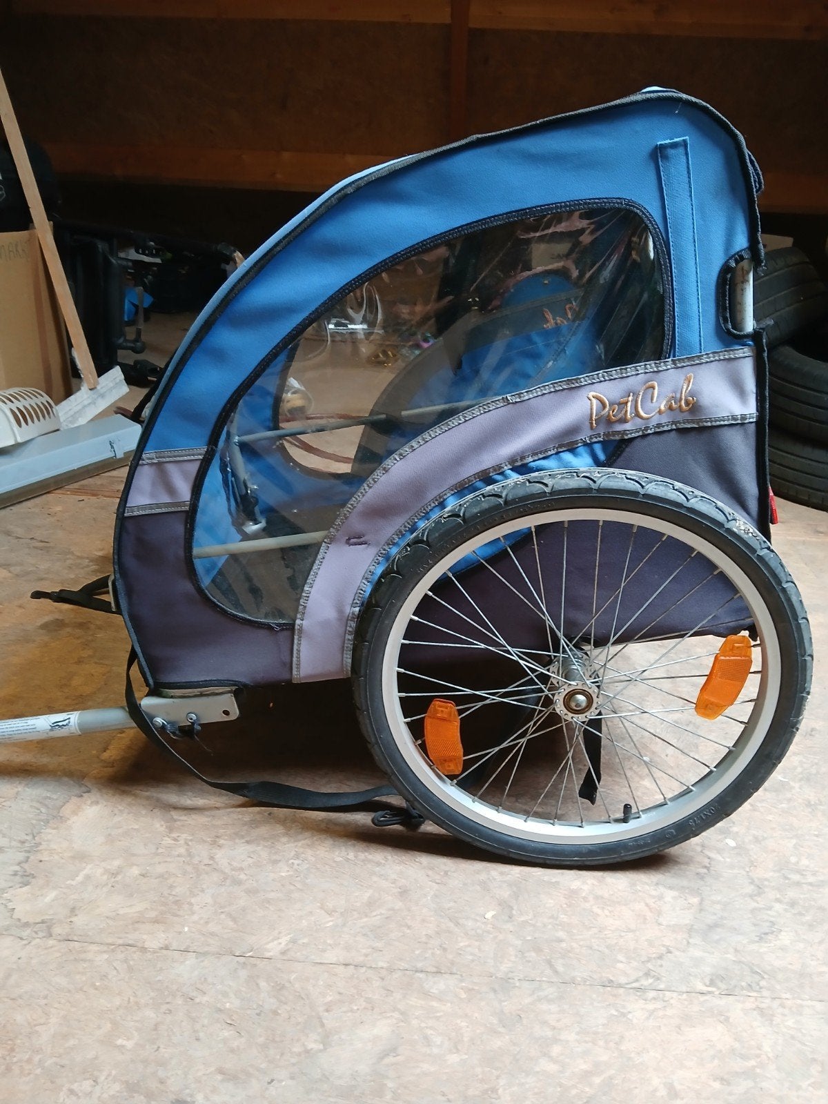PetCab Hondenkar/Fietskar - Blauw/Grijs, Fietsen en Brommers, Fietsaccessoires | Aanhangers en Karren, Ophalen, Gebruikt, 20 tot 40 kg