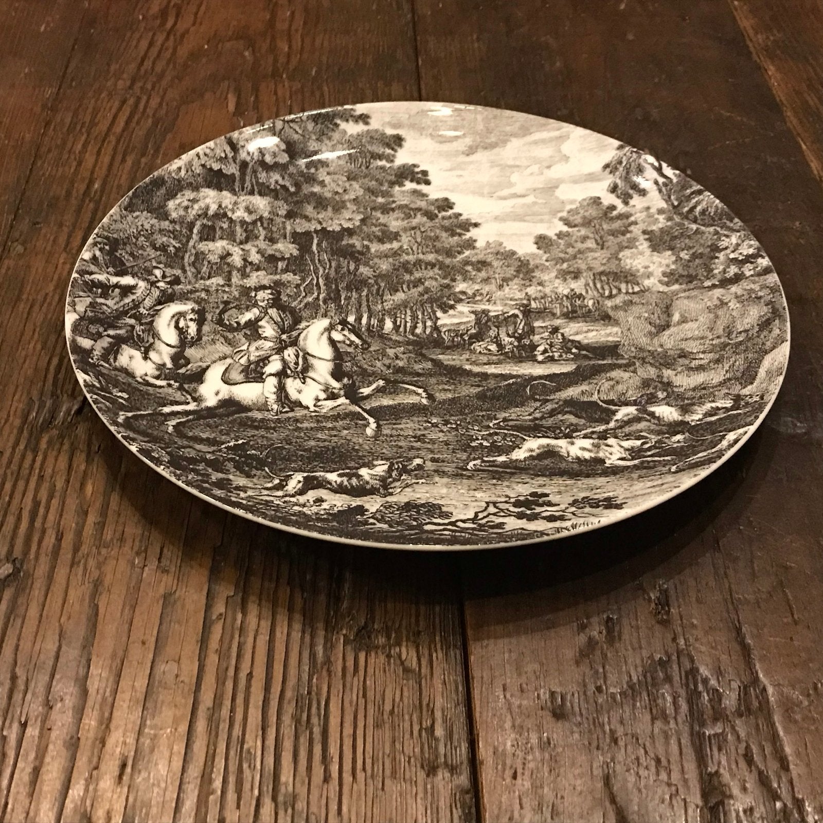 Decoratief Wandbord "Die Hetzjagd" met Jachtscène, Ophalen of Verzenden