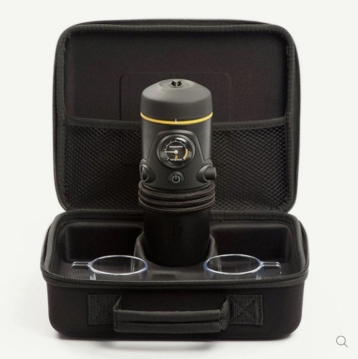 Handpresso Auto ESE – mobiele espresso machine voor onderweg, Witgoed en Apparatuur, Koffiezetapparaten, Zo goed als nieuw, Koffiepads en cups