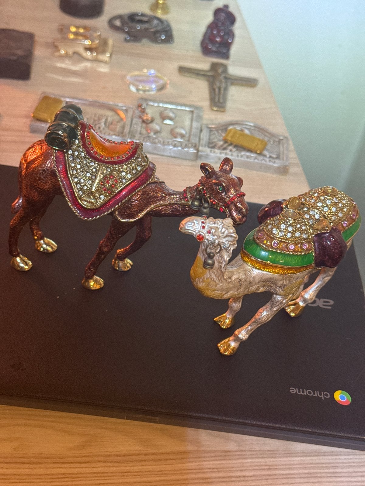 Decoratieve! Kameel!! Snuisterij met Dekseltje!! Set van2, Ophalen of Verzenden, Zo goed als nieuw, Dier