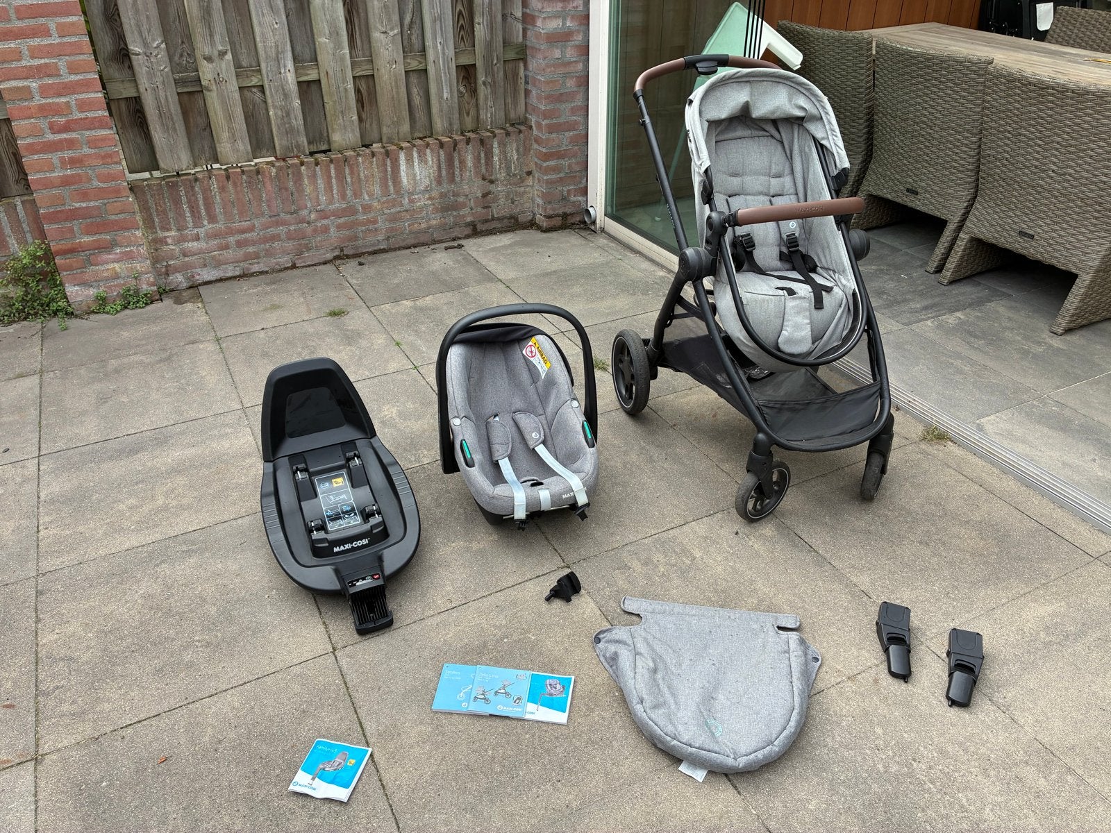 Maxi Cosi Zelia S Trio set (kinderwagen, autostoel, Isofix), Ophalen, Gebruikt, Maxi-Cosi, Isofix