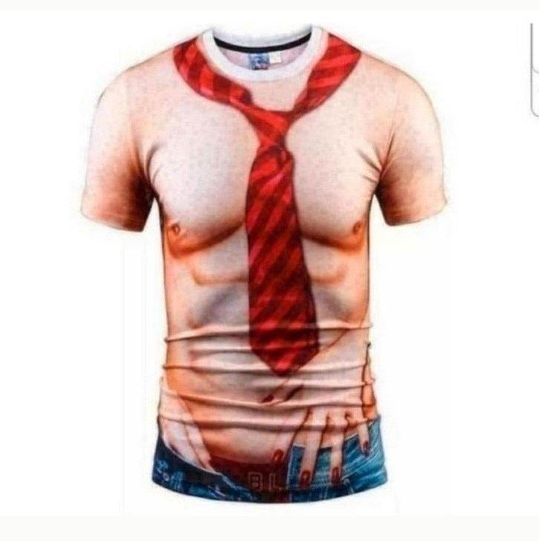 Zomer Plezier 3D Printing Casual T-shirt Korte Mouw xl €15,0