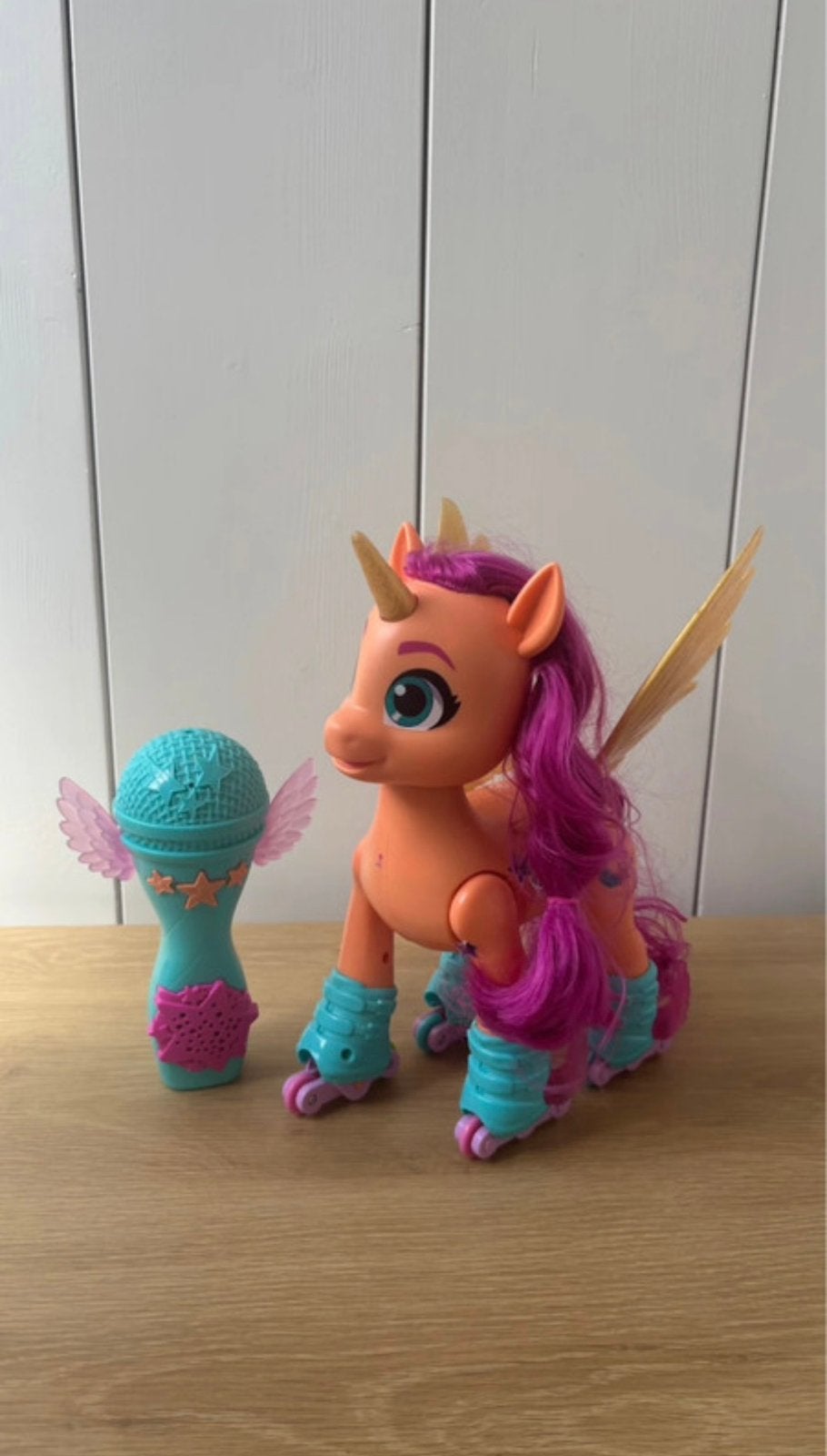 My little pony Sunny unicorn microfoon speelgoed karaoke, Verzenden, Zo goed als nieuw
