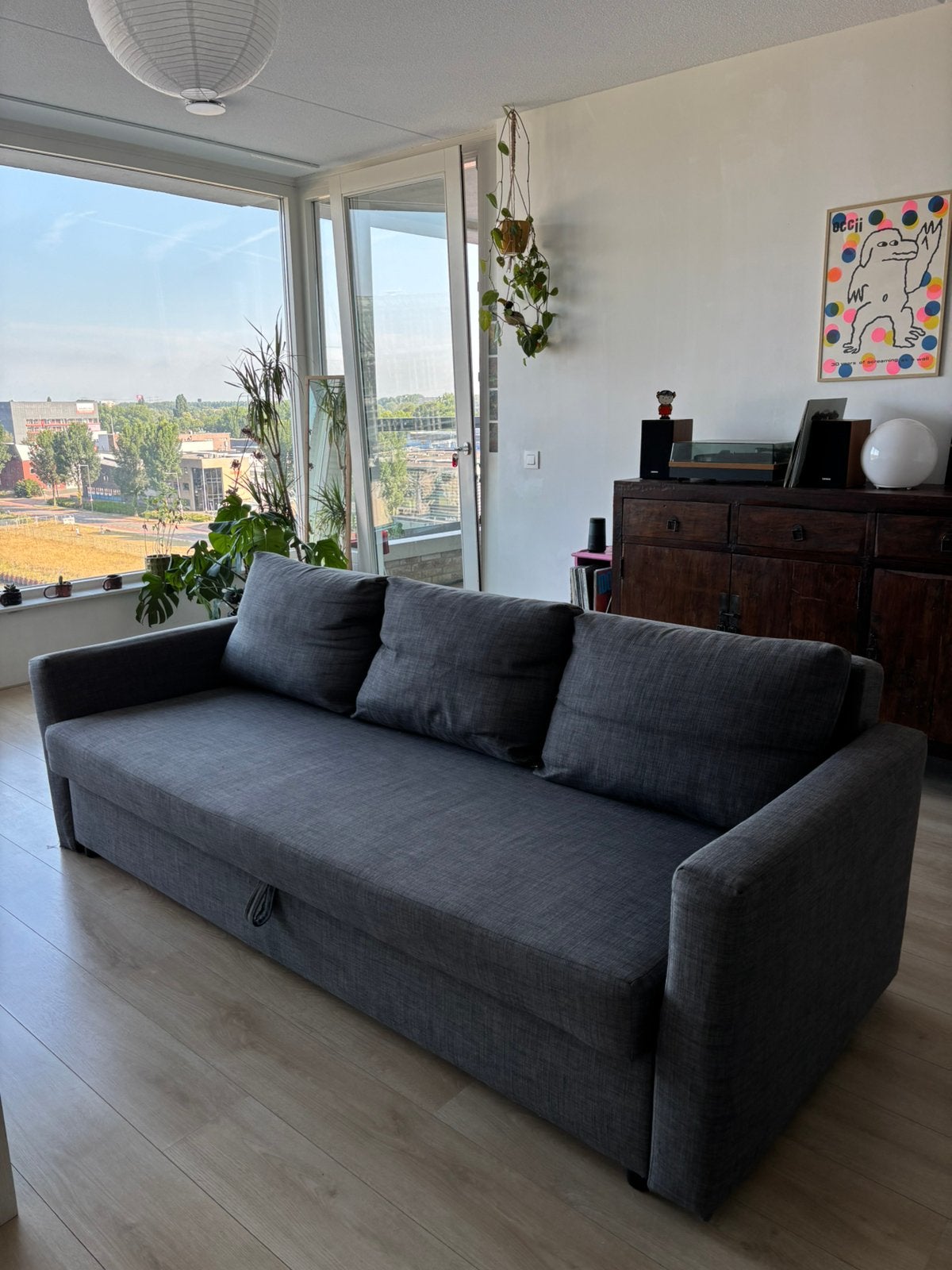 Slaapbank IKEA (FRIHETEN), Ophalen, Gebruikt, Driepersoons, 75 tot 100 cm