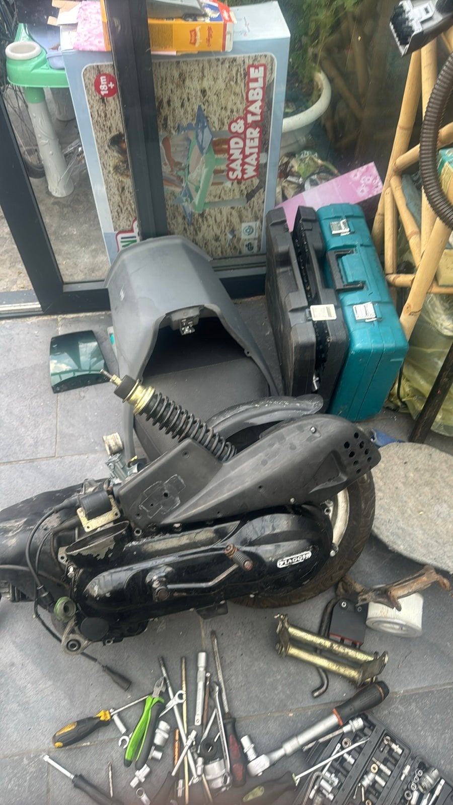 Piaggio Skipper skr 125cc blok compleet 172cc 180cc, Fietsen en Brommers, Brommeronderdelen | Scooters, Ophalen, Zo goed als nieuw