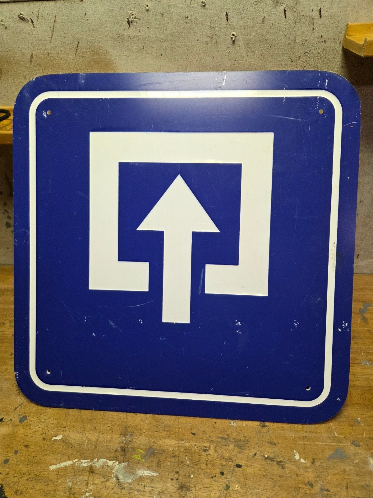 Origineel NS bord - Kunststof - 50 x 50 cm, Ophalen of Verzenden, Gebruikt, Trein, Overige typen