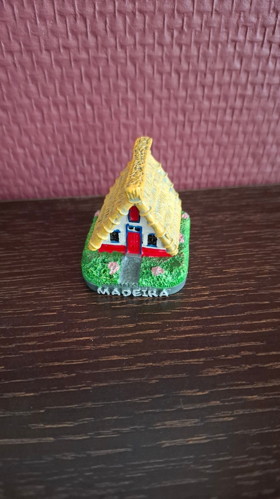 Miniatuur huisje Madeira souvenir 4,5 cm hoog, Ophalen of Verzenden, Gebruikt