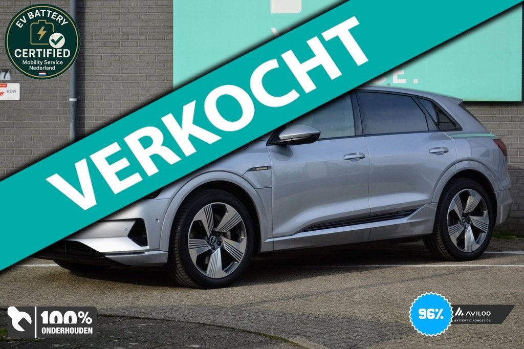 Audi E-tron E-tron 55 quattro advanced Pro Line Plus SOH96%, 131 €/maand, 95 kWh, 1583 min, Leder