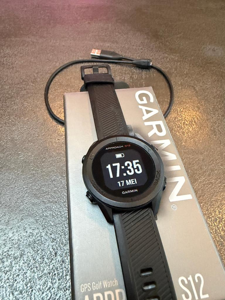 Garmin Approach S12 Golfhorloge – Nette staat, Ophalen of Verzenden, Zo goed als nieuw, Zwart, Android