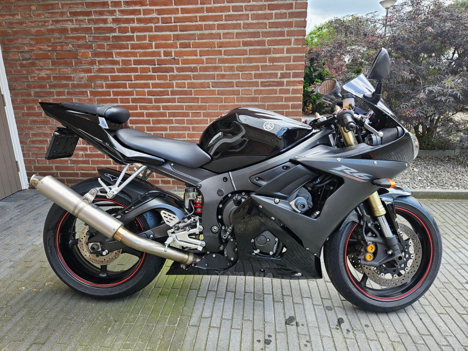 Yamaha YZF R6 599cc 88kW 2005 black raven, Motoren, 4 cilinders, Motorrijbewijs A, Gebruikt, Super Sport