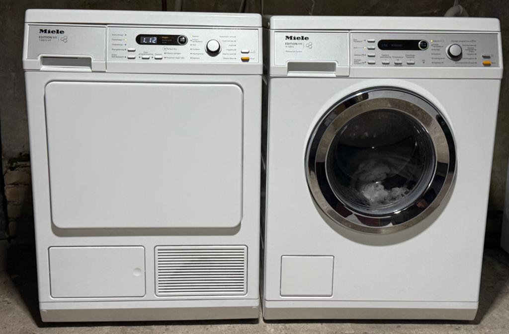 Miele Edition111 8kg wasmachine en warmtepompdroger, Witgoed en Apparatuur, Wasdrogers, Zo goed als nieuw, Overige typen, 6 tot 8 kg