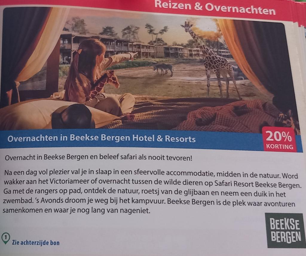 Overnachten in Beekse Bergen Hotel & Resorts 20% korting, Tickets en Kaartjes