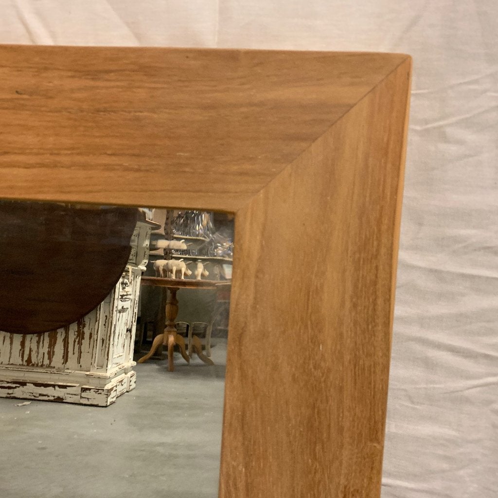 facet geslepen spiegel teak lijst 80 x 60 cm Gratis bezorgd, TTM Wonen, Meubels – (Perzische) Tapijten en Woonaccessoires, Taag 63, 2491 CS, Den Haag (Forepark)