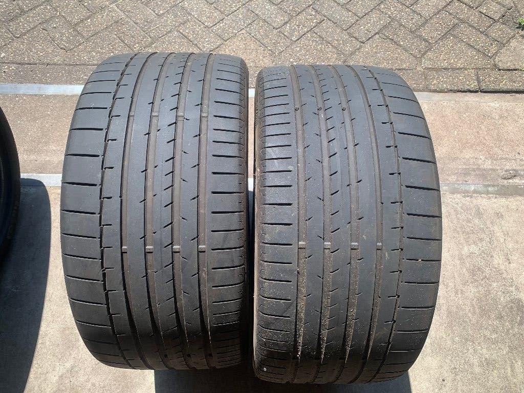 2X CONTINENTAL SPORTCONTACT 6 BANDEN 315 40 R21 111Y ~5MM, Auto-onderdelen, Banden en Velgen, Gebruikt, ., Band(en), CONTI