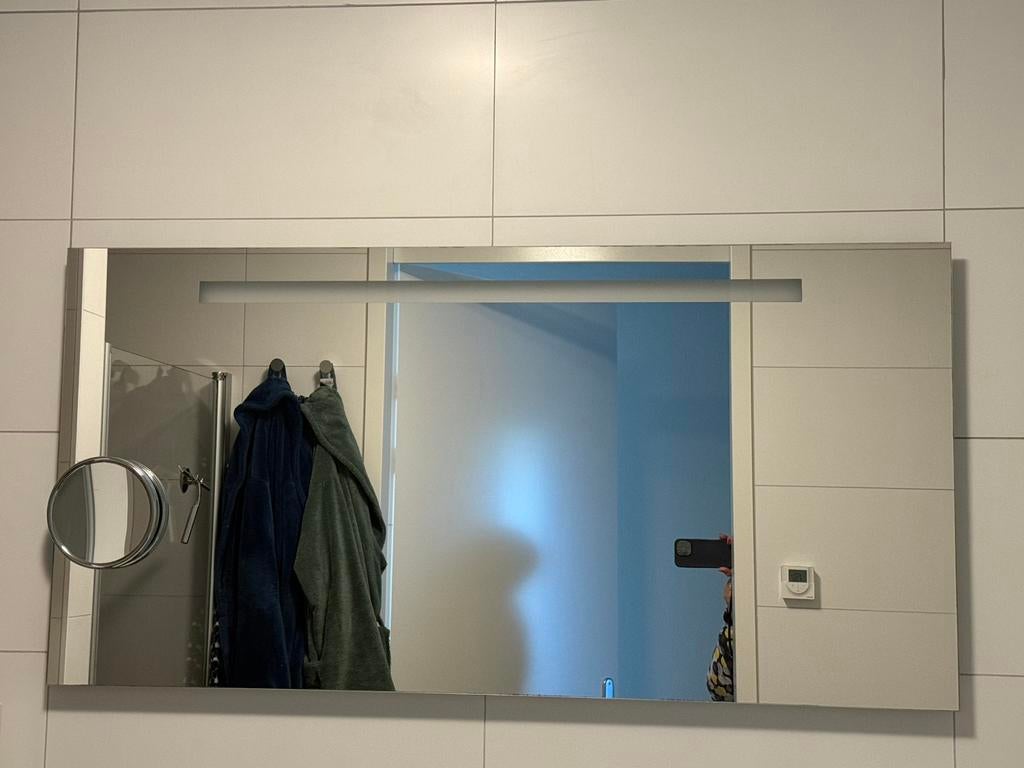 Badkamer spiegel, Ophalen, Zo goed als nieuw, 100 tot 125 cm, Minder dan 100 cm