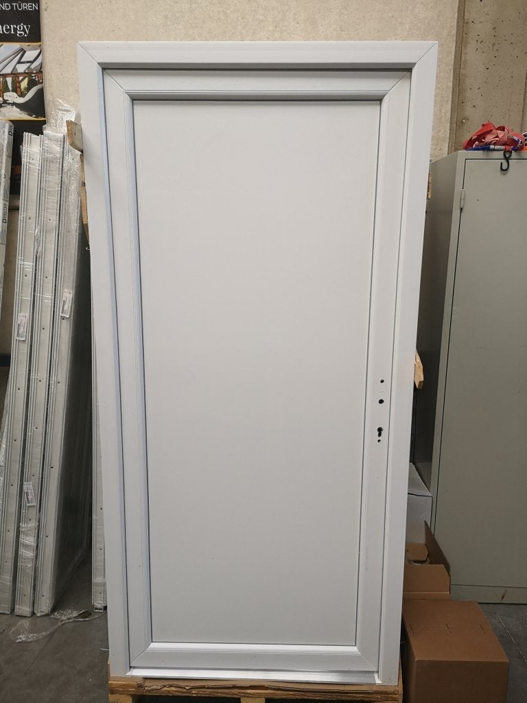 Kunststof buitendeur 98 x 200 wit RAL 9016