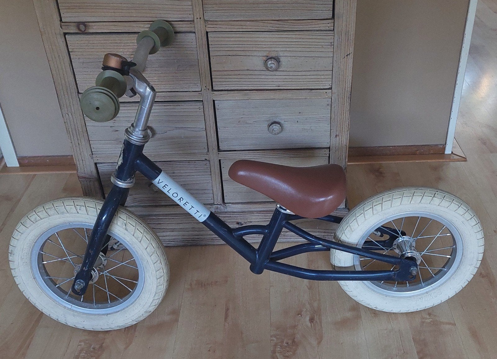 Veloretti loopfiets - donkerblauw, Ophalen, Gebruikt, Loopfiets