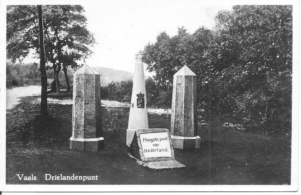 Vaals 3 Landenpunt., Ophalen of Verzenden, 1940 tot 1960, Gelopen, Limburg