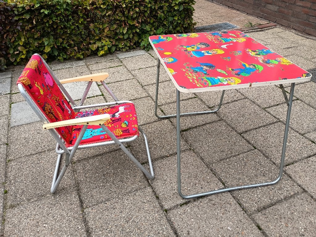 vintage kinder camping-/tuinset, Ophalen