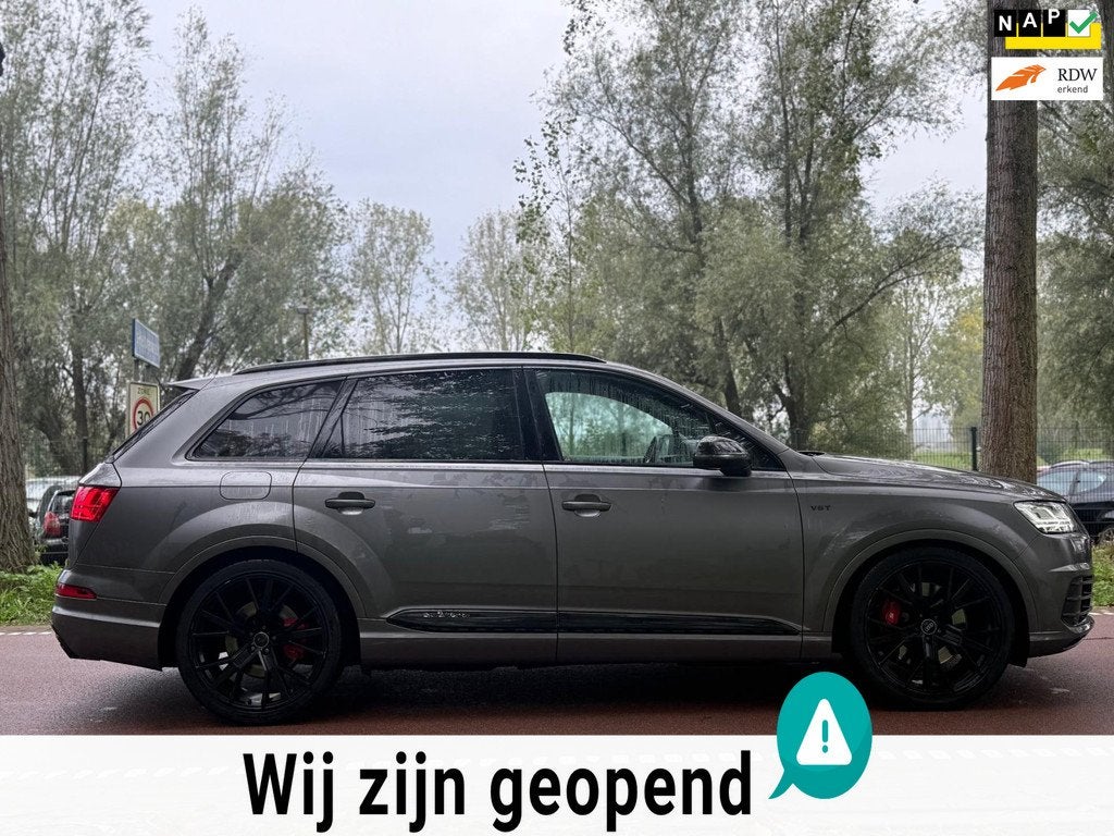 Audi SQ7 4.0 TDI quattro Pro Line + PANO!RS ZETEL!MAT GRIJS!, Auto's, Audi, Automaat, SQ7, 435 pk, Gebruikt