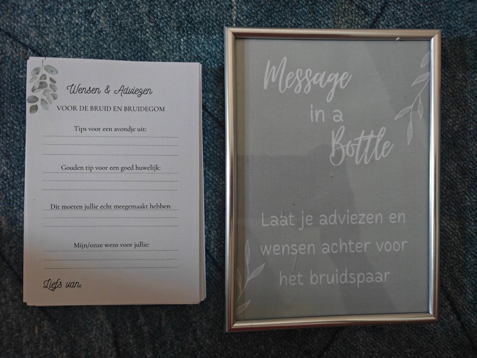 Invulkaartjes bruiloft, Ophalen of Verzenden