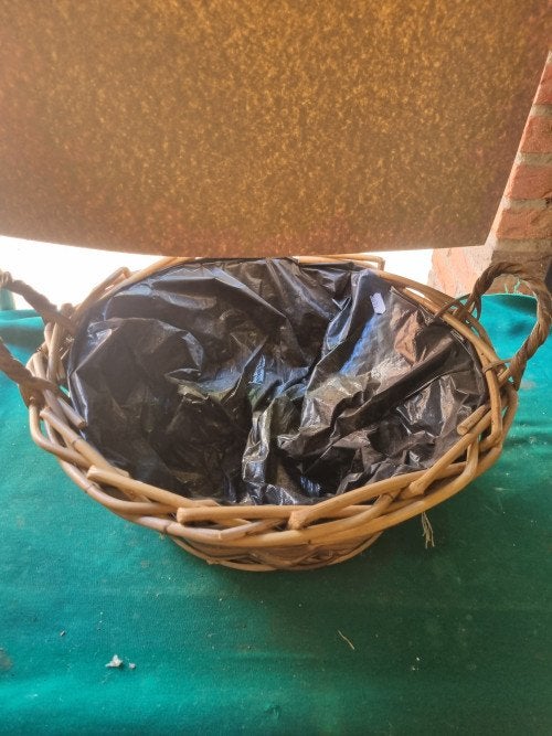 plantenmand rotan met plastic groot, Ophalen of Verzenden, 'T Olde Gre-j, Info@toldegrej.nl, Endepoelstraat 20f Didam