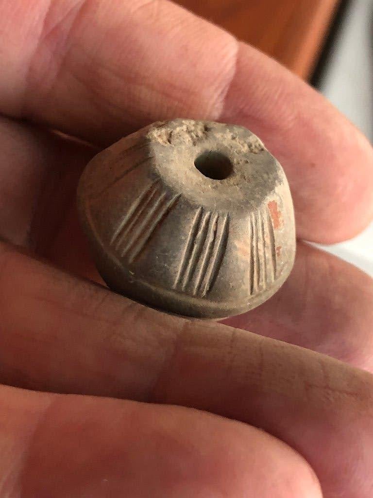 Archeologische Oost Romeinse SPINSTEEN bodemvondst versierd!, Antiek en Kunst, Antiek | Keramiek en Aardewerk, Ophalen of Verzenden