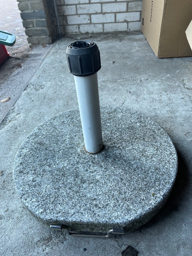 Parasolstandaard, granieten voet, Tuin en Terras, Ophalen, Gebruikt, Minder dan 1 meter, Parasolvoet