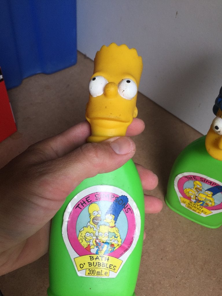Vintage The Simpsons Bart en Marge lege Shampoo flessen, Verzamelen, Ophalen of Verzenden, Gebruikt, Actiefiguur of Pop