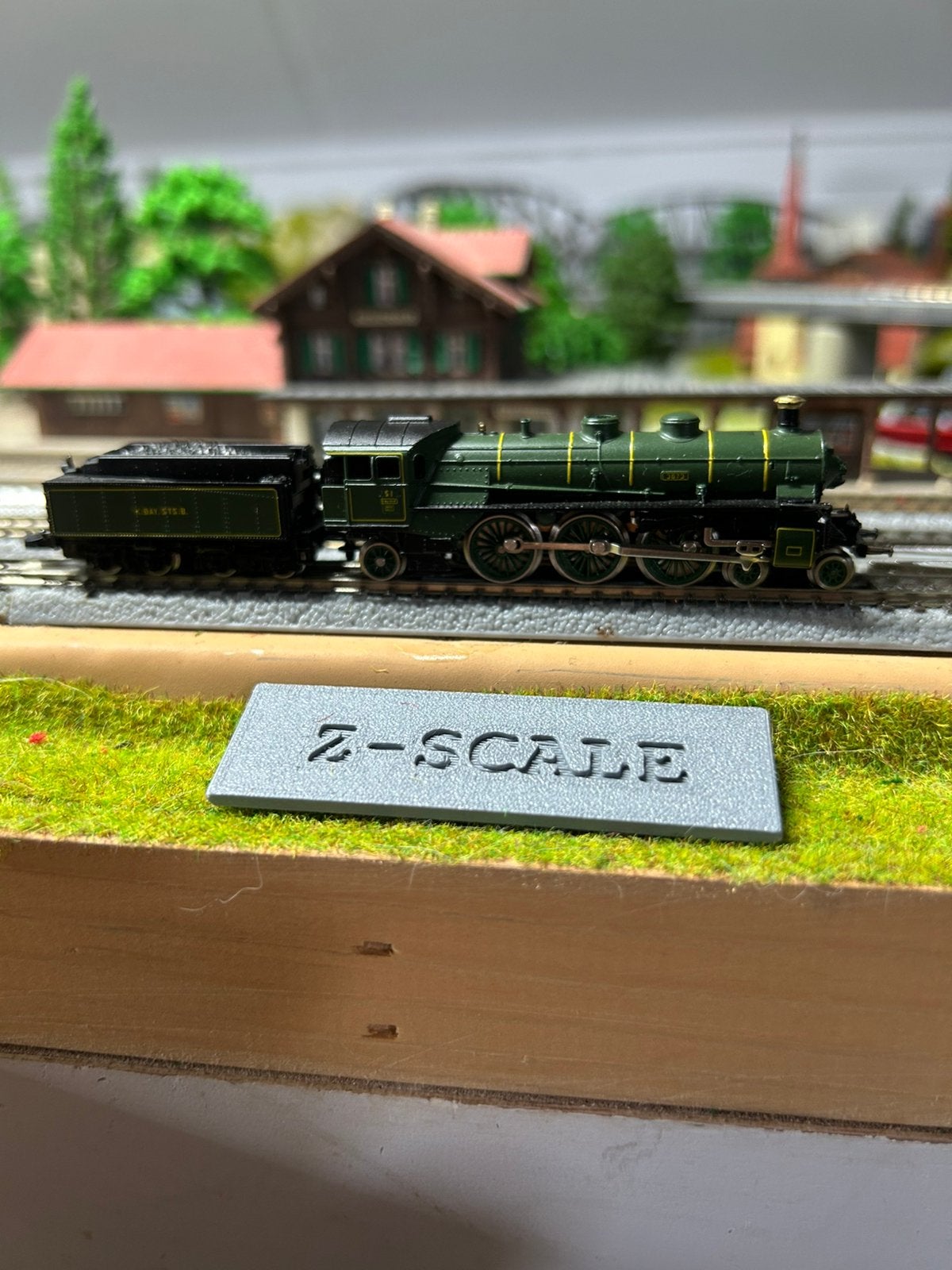 Marklin miniclub z spoor stoomlok k.bay.stb, Wisselstroom, Locomotief, Ophalen of Verzenden, Zo goed als nieuw