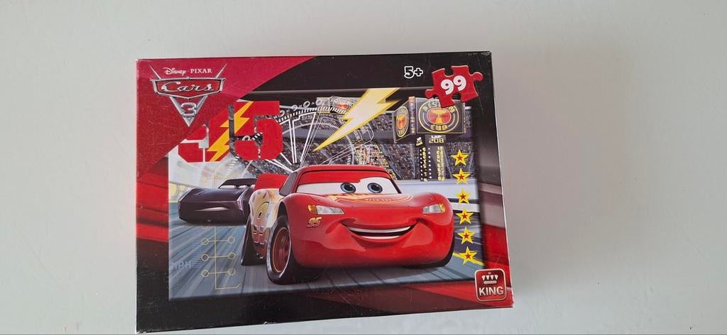 Cars 3 Puzzel 99 stukjes - Bliksem McQueen, Ophalen of Verzenden, Meer dan 50 stukjes, Zo goed als nieuw, 4 tot 6 jaar