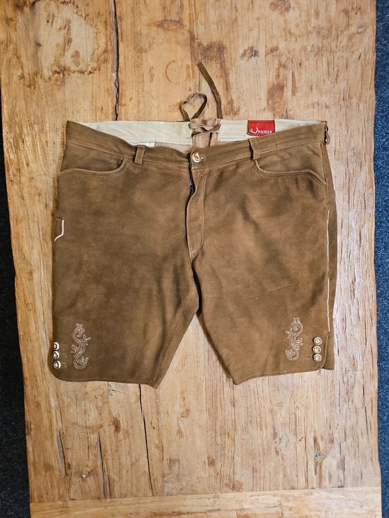 Grote maat lederhosen heren, Moser, Bruin, Djt@dejuistetoon.eu, Overige maten