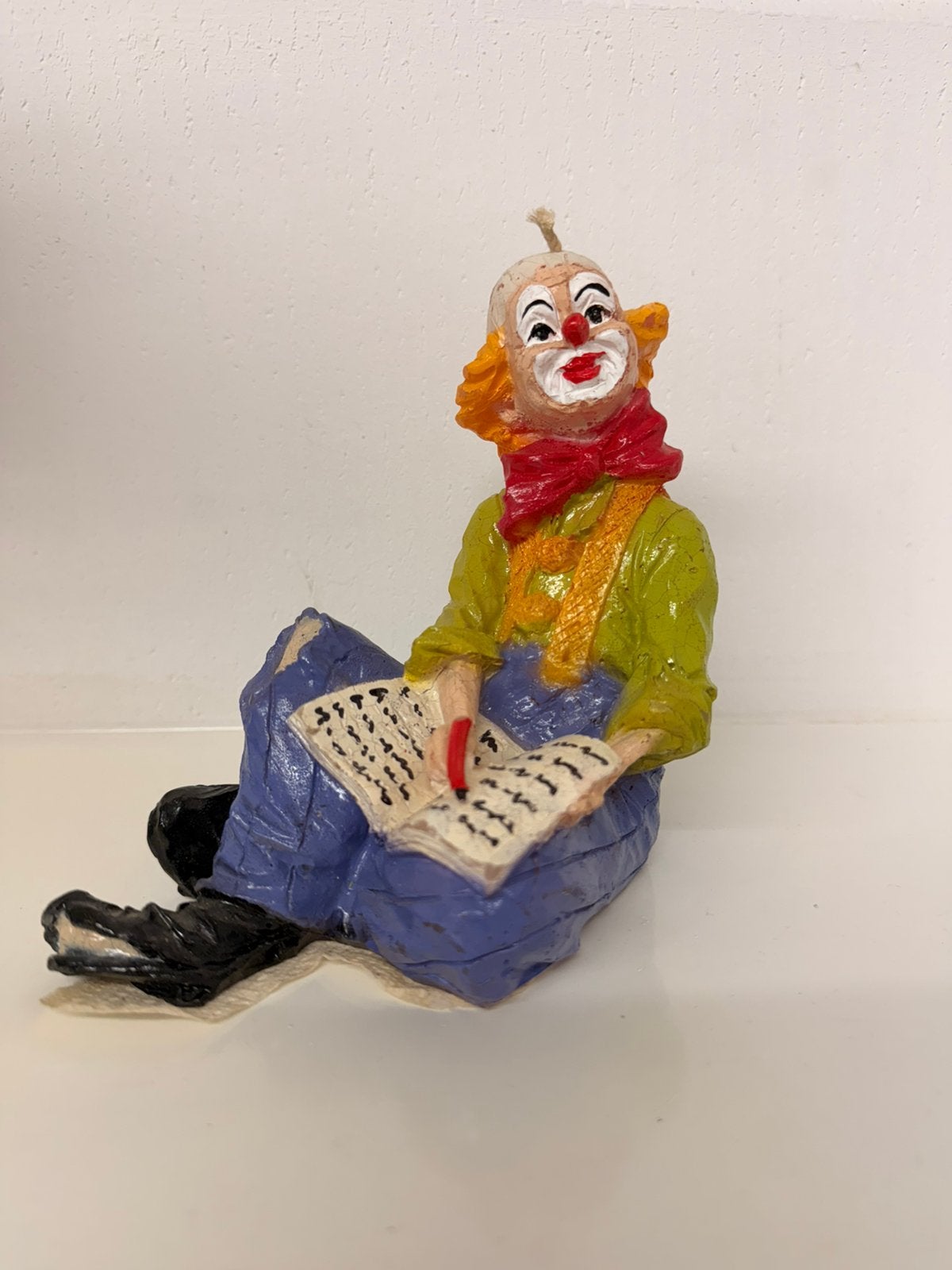 Vintage kaars van een clown, Ophalen of Verzenden, Zo goed als nieuw