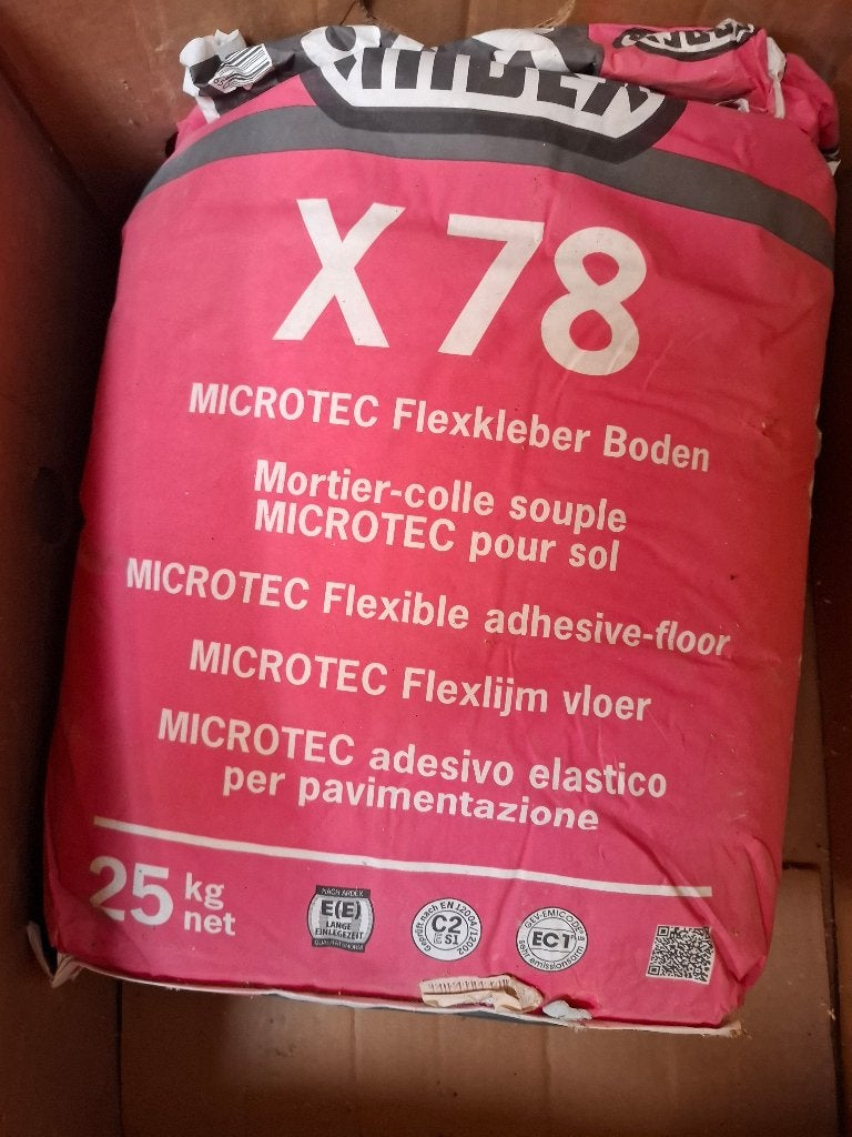 Ardex X 78 microtec flexkleber (vloerlijm), Doe-het-zelf en Verbouw, Tegels, Ophalen, 60 cm of meer, Keramiek, Minder dan 20 cm