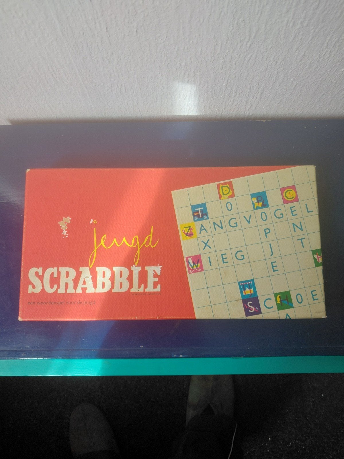 Jeugd Scrabble - Vintage Woordspel, Drie of vier spelers, Ophalen, Gebruikt, Jumbo