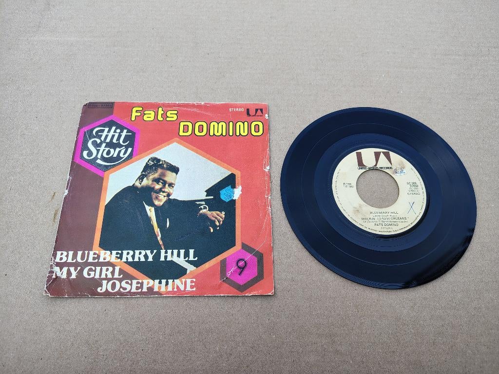 Single: Fats Domino - Blueberry Hill /Walking To New Orleans, Cd's en Dvd's, Vinyl Singles, Verzenden, Gebruikt, 7 inch, Pop
