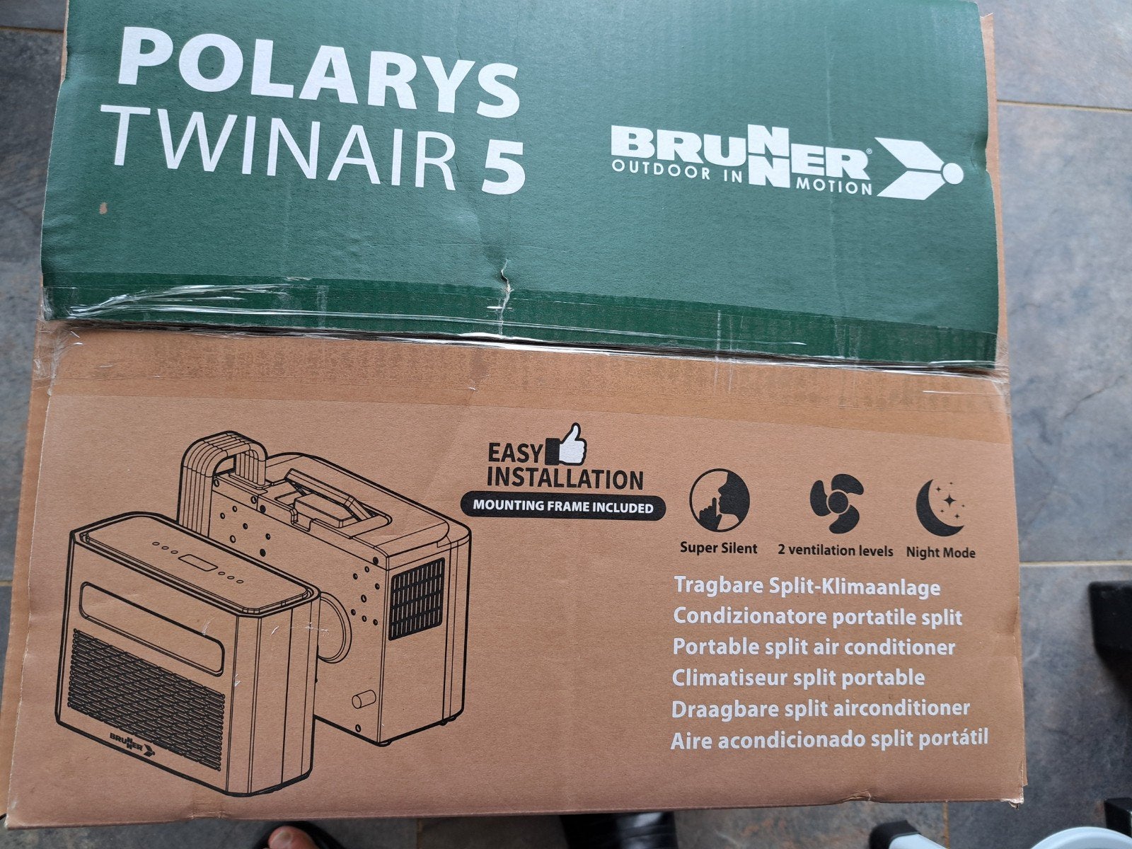 BRUNNER Polarys Twinair Draagbare Split Airco Camper Caravan, Caravans en Kamperen, Ophalen, Zo goed als nieuw