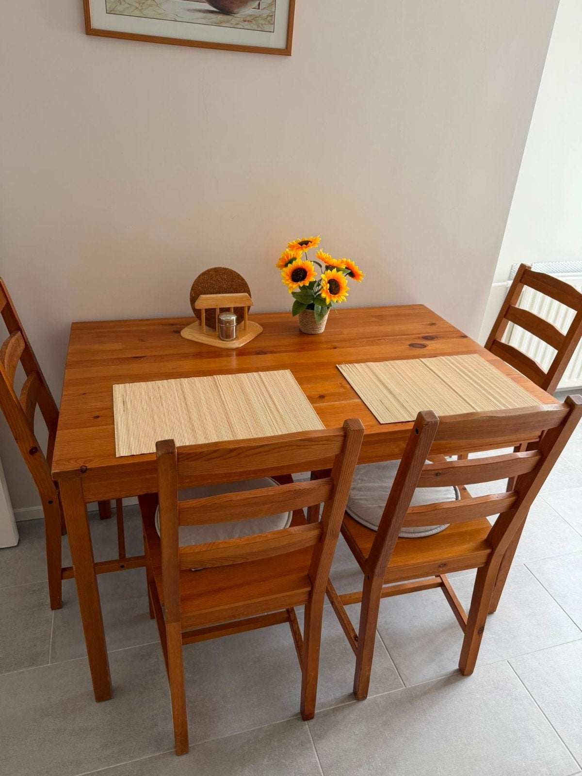 Ikea keuken tafel met stoelen, Ophalen, Gebruikt, 4 tot 6 stoelen