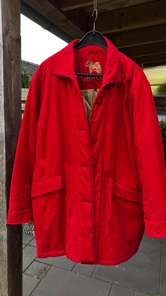 Zo goed als nieuwe rode Setter Coat dames, maat 54, Ophalen, Zo goed als nieuw, Maat 46/48 (XL) of groter, Rood