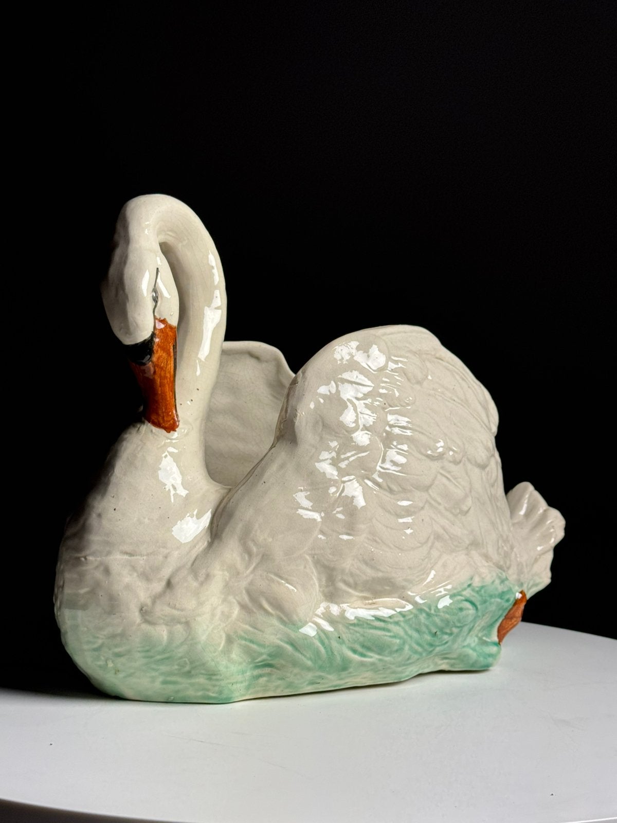 Champagne koeler vaas zwaan vintage, Antiek en Kunst, Ophalen