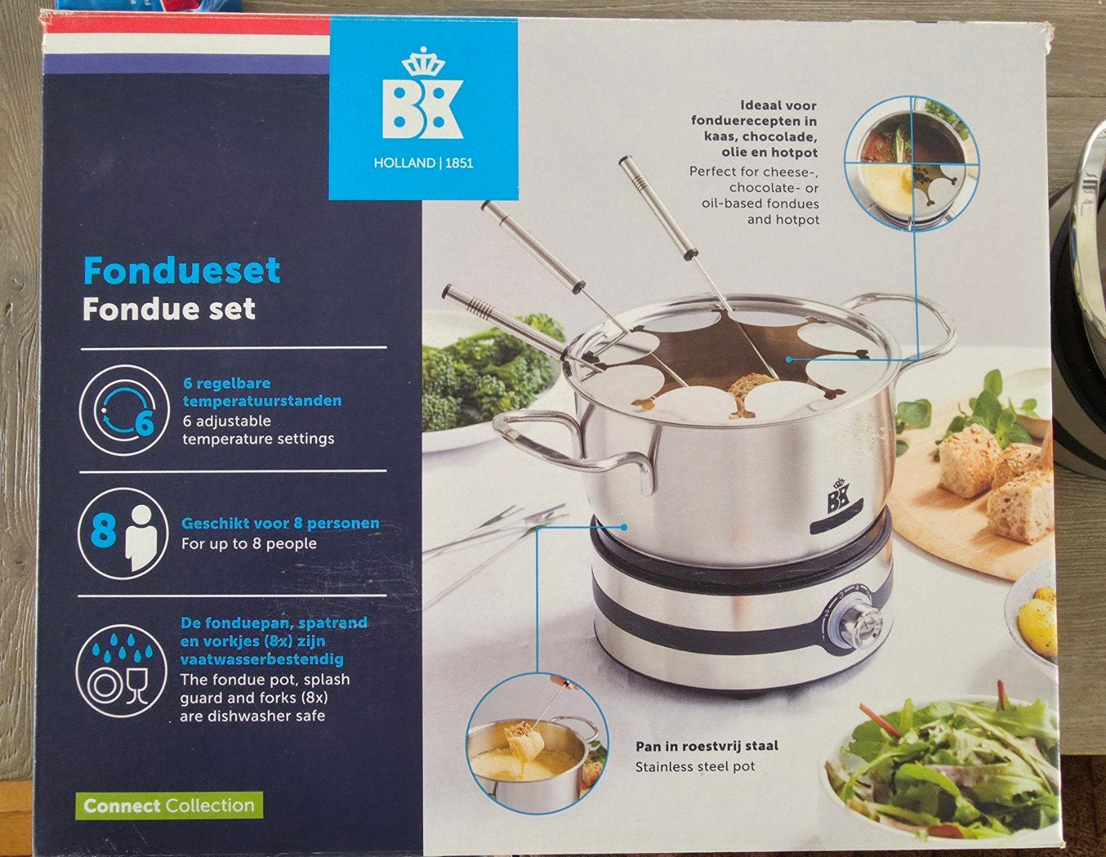 BK Elektrische Fondueset, Ophalen of Verzenden, Zo goed als nieuw, Elektrisch, Fondueset