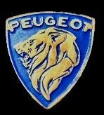 Peugeot schild- speld blauw gelakt, Verzenden, Nieuw, Transport, Speldje of Pin
