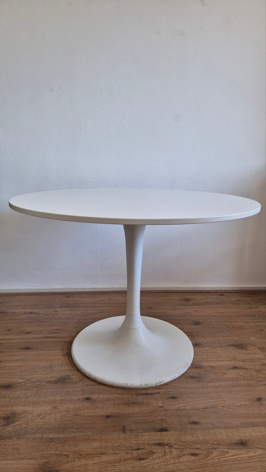 IKEA Docksta eettafel - wit, rond (103 cm), Ophalen, Kunststof, Gebruikt, Rond