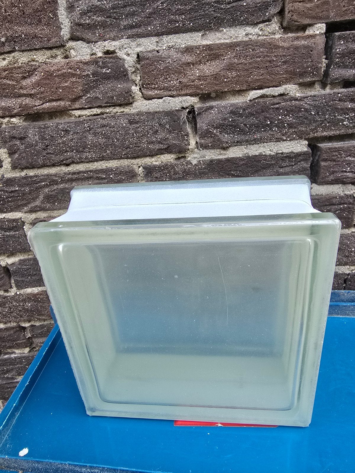 21 Glazen Bouwstenen 190x190x80mm - Decoratief & Functioneel, Doe-het-zelf en Verbouw, Glas en Ramen, Ophalen, Gebruikt, Minder dan 80 cm