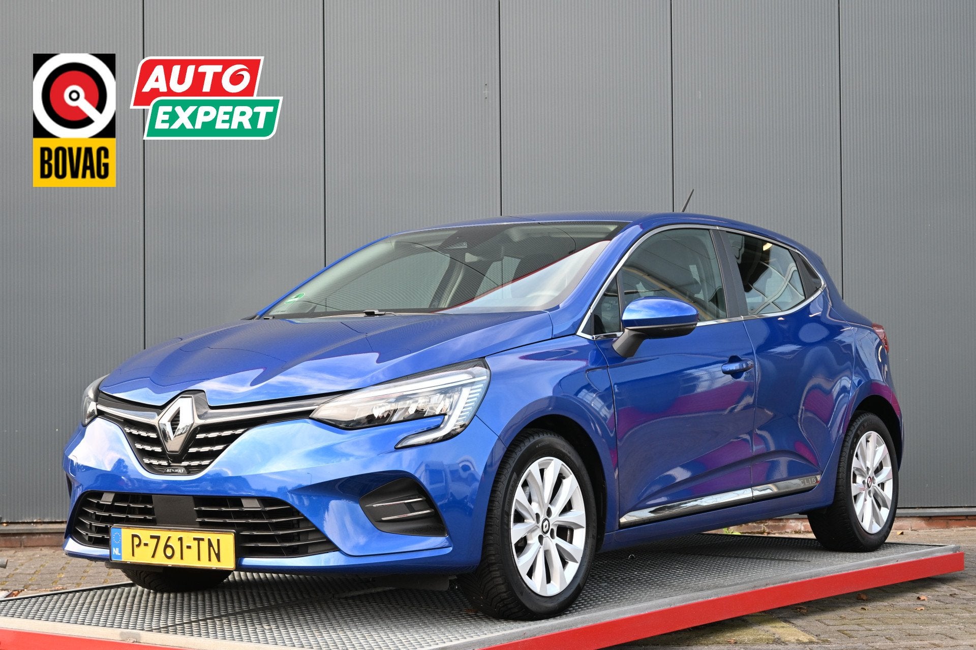 Renault Clio 1.0 TCe Intens (bj 2022), Auto's, Voorwielaandrijving, Dealer onderhouden, Gebruikt, Blauw