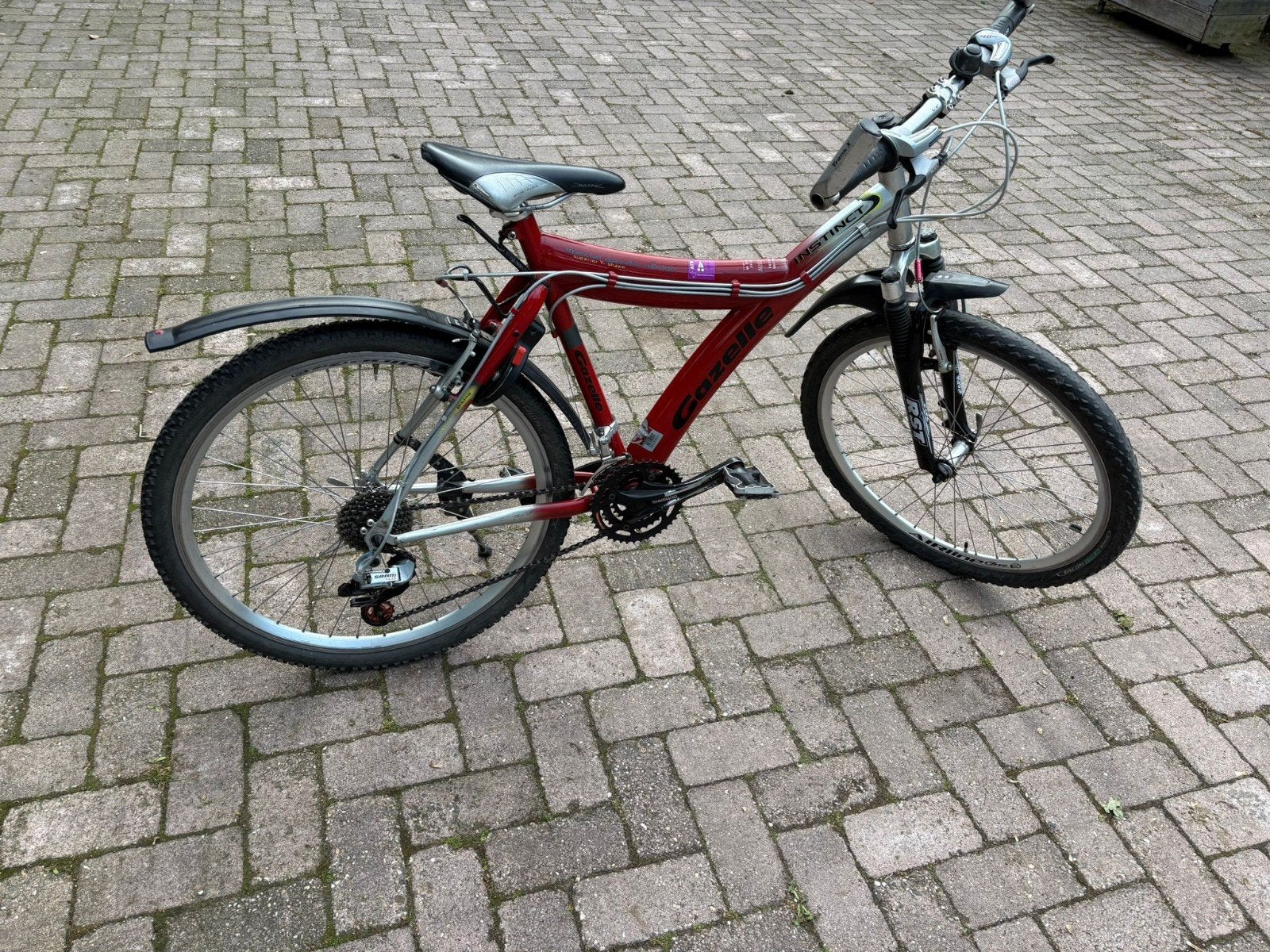Gazelle Instinct Mountainbike - Rood/Zilver, Frame 51cm, Fietsen en Brommers, 49 tot 53 cm, Ophalen of Verzenden, Gebruikt, Gazelle